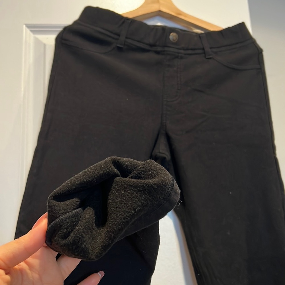 Skinny Stretchy black pants size M (4) from Japan